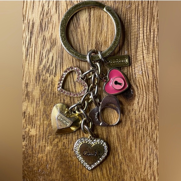 Coach Accessories - COACH Vintage Small Heart Bag Charm